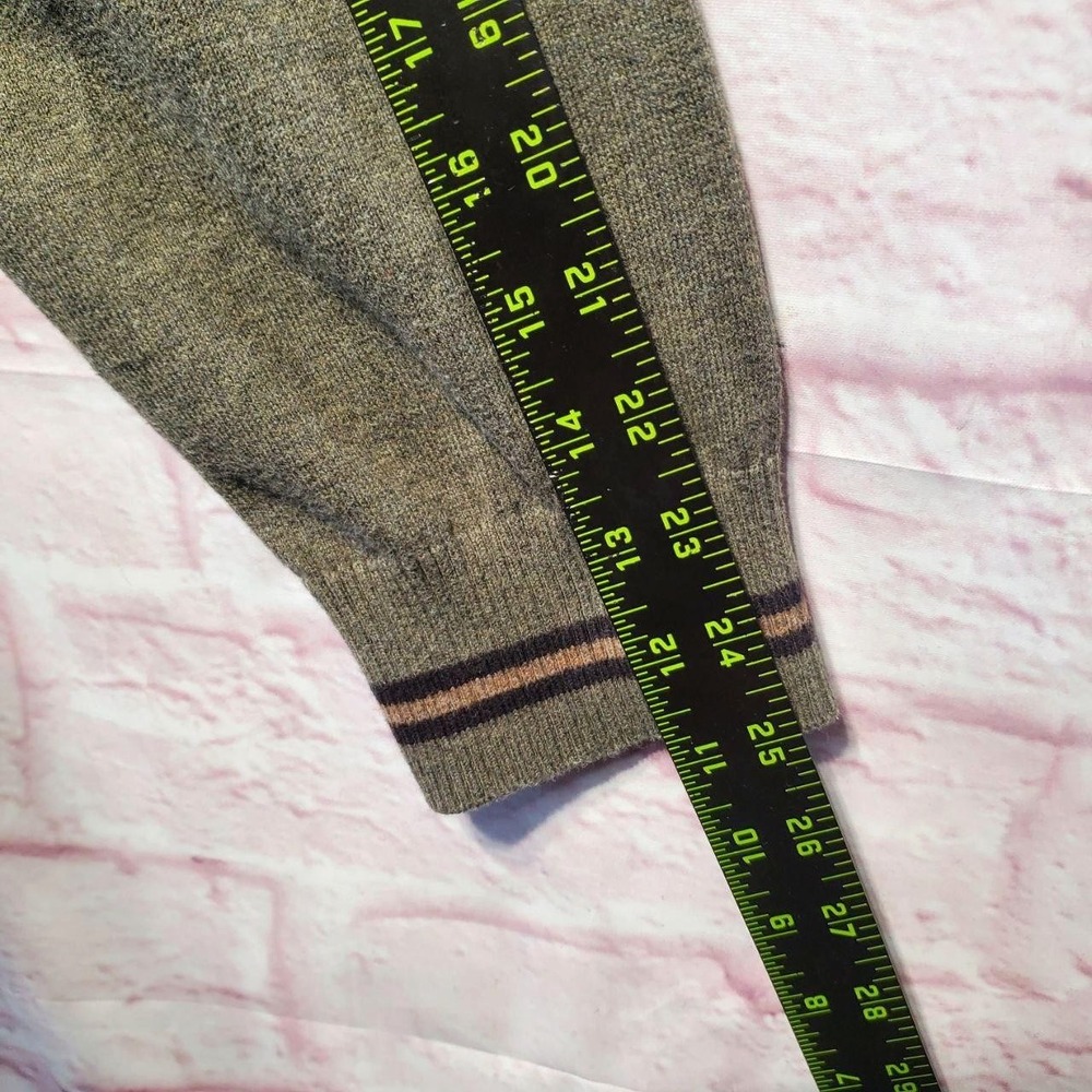 Hawker Rye Sweater Mens 2XL Olive Tan‎ Quarter Zip Cotton Cashmere Lightweight - Picture 8 of 11